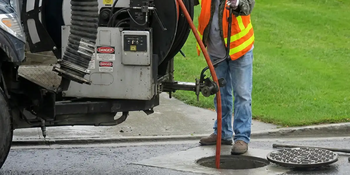 sewage clean up professionals using industrial equipment to remove contaminated wastewater in Overland Park, KS